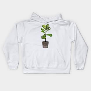 Fiddle-leaf fig Kids Hoodie